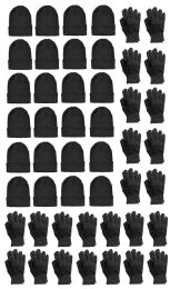 24 Sets Yacht & Smith Unisex Warm Winter Hats & Glove Set - 2 Piece - Winter Sets Scarves , Hats & Gloves