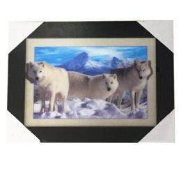 12 Wholesale Snow Wolves Canvas Picture