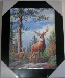 12 Wholesale Deer At Dawn Canvas Picture