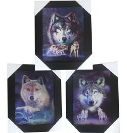 12 Wholesale King Wolf Canvas Picture Wall Art