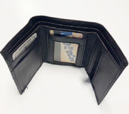 24 Wholesale Tri Folded Wallet In Brown