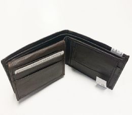24 Wholesale Brown Bi Fold Wallet