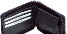 24 Pieces Men Black BI-Fold Leather Wallet - Leather Wallets