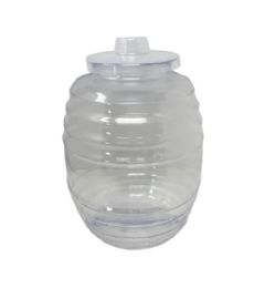 4 Units of 3 Gallon Plastic Barrel With Lid - Drinking Water Bottle