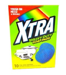 72 Pieces Xtra Heavy Duty Soap Pad 10 Count - Scouring Pads & Sponges
