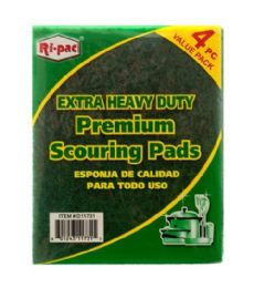 72 Pieces 4 Piece Scouring Pad Heavy Duty - Scouring Pads & Sponges