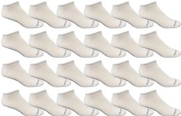Yacht & Smith Women's White No Show Ankle Socks