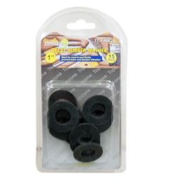 15 Piece 1 Inch Flat Rubber Washer