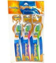 96 Wholesale 3 Piece Toothbrush Set