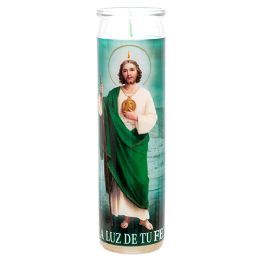 72 Pieces Veladora White San Judas Candle - Candles & Accessories