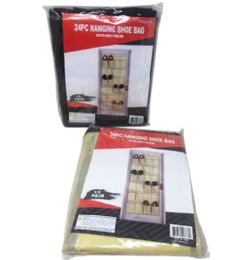 24 Pieces 24 Piece Hanging Shoe Rack 60x150cm - Footwear Accessories