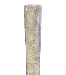 2 Wholesale White Lace Pink Flower 15 Yard Table Cover