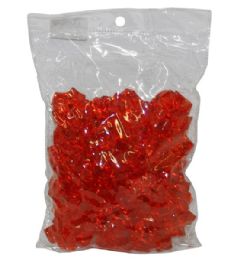 24 Wholesale Plastic Decor Color Red 400 Gram