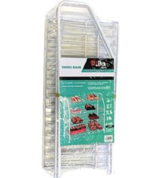 6 Pieces 4 Level Shoe Rack In White - Footwear Accessories