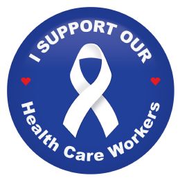 6 Pieces I Support Our Health Care Workers Button - Costumes & Accessories