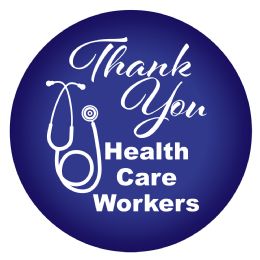 6 Wholesale Thank You Health Care Workers Button