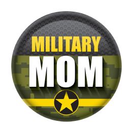 6 Wholesale Military Mom Button