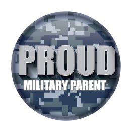 6 Wholesale Proud Military Parent Button