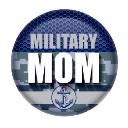 6 Wholesale Military Mom Button