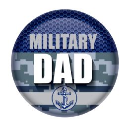 6 Pieces Military Dad Button - Costumes & Accessories