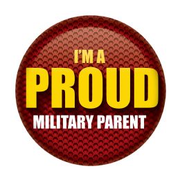 6 Pieces I'm A Proud Military Parent Button - Costumes & Accessories