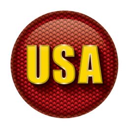 6 Pieces USA Button - Costumes & Accessories