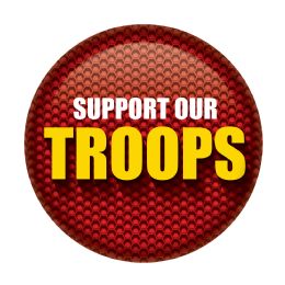 6 Wholesale Support Our Troops Button