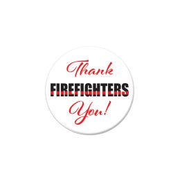 6 Wholesale Thank You! Firefighters Button