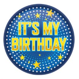 6 Pieces It's My Birthday Button - Costumes & Accessories