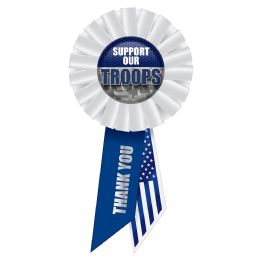 6 Pieces Support Our Troops Rosette - Bows & Ribbons