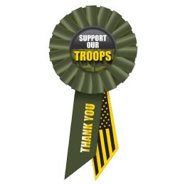 6 Bulk Support Our Troops Rosette