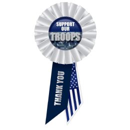 6 Units of Support Our Troops Rosette - Bows & Ribbons