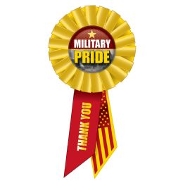 6 Units of Military Pride Rosette - Bows & Ribbons