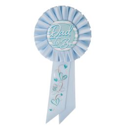 6 Pieces Dad To Be Rosette Blue - Bows & Ribbons