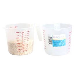 36 Pieces Measuring Cup 1qt/32oz Plastic W/handle B&c EasY-Peel Label - Measuring Cups and Spoons