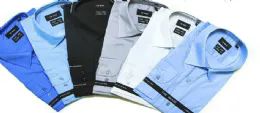 24 Units of Men's Fashion Solid Button Down - Men's Work Shirts