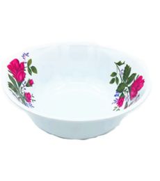 60 Pieces 8 Inch Bowl Melamine Pink Flower - Plastic Bowls and Plates