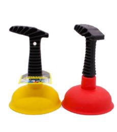 72 Pieces Plastic Sink Plunger Assorted Colors - Plumbing Supplies