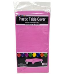 96 Pieces Table Cover Fuschia 54x108 - Table Cloth