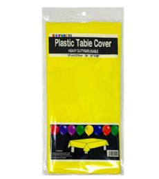 96 Pieces Table Cover Yellow 54x108 - Table Cloth