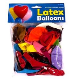 72 Wholesale Party Balloon Assorted Shape And Color