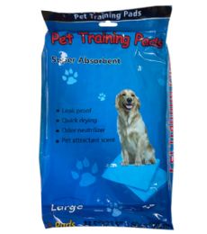 72 Units of 3 Piece Large Absorbent Pet Pads - Pet Grooming Supplies
