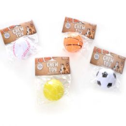 240 Wholesale Squeaky Ball Pet Toy Assorted Style