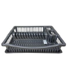 24 Wholesale Dish Rack With Drainer In Gray