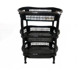 6 of 3 Level Oval Vegetable Rack In Black