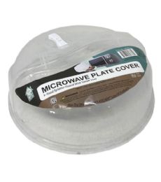 24 Pieces Plastic Microwave Cover Round Large With Vent - Microwave Items