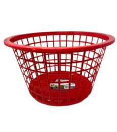 36 Wholesale Plastic Laundry Basket Assorted Color