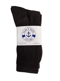 84 Wholesale Yacht & Smith Women's Sports Crew Socks Size 9-11 Brown Bulk Pack