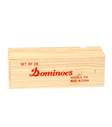 24 Pieces Dominos In Wooden Box - Dominoes & Chess