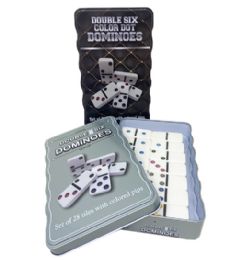 30 Pieces Dominos Double Six Color Dot - Dominoes & Chess